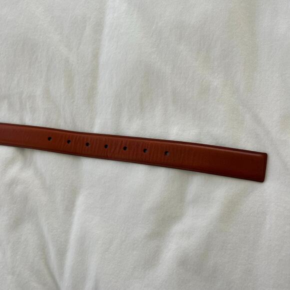 Madewell NWT Square Buckle Leather English Saddle Belt, Size Small Small - Picture 6 of 7